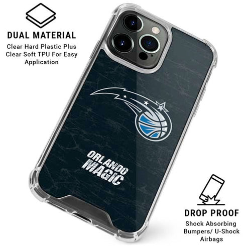 NBA Orlando Magic Black Secondary Logo iPhone 16 Pro Clear Case